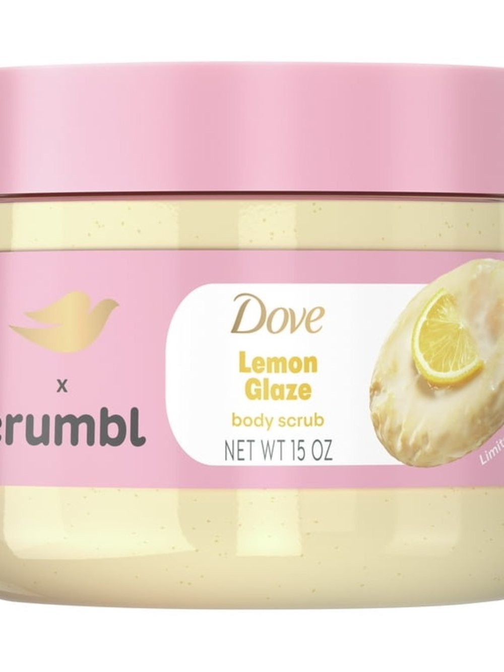 Dove Lemon Glaze Body Scrub - Pink Jar